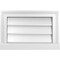 Ekena Millwork Vertical Surface Mount PVC Gable Vent w/ 2"W x 2"H , Brickmould Sill Frame, 18"W x 12"H GVPVE18X1203SN - alternate 1